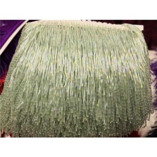 Pretty design 5 yards/bag beads tassel fringe 15cm width for decoration dress/fashion dress