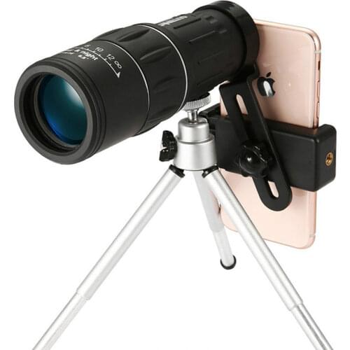High-power Outdoor Telescope 16X52 High-definition Dual-tone Monocular Out Doors Telescope for Hunting Camping Trave Child Gifts