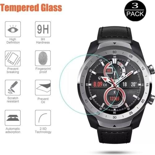 Film For Ticwatch Pro GTX Pro3 Pro2020 Anti-Scratch Tempered Glass For Ticwatch S2 E2 C2 C2+ Plus 1 2 E S Screen Protector Cover