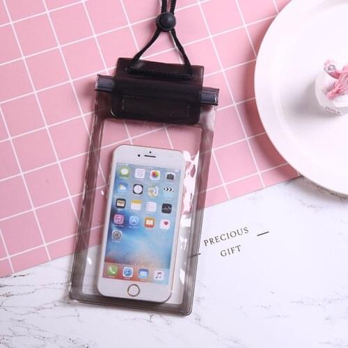 Clear Sealed Swimming Bag Smartphone Waterproof Pack Universal Diving Surfing Mobile Phone Neck Pouch For Beach Storage Cases