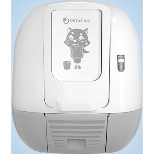 New 2021 PETJC Litiere Chat Autonettoyante Automatic Cat Litter Box Large Closed Smart Electric Kitty Toilet Sand Litter Box