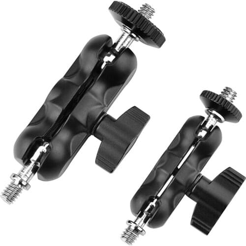 Minifocus Articulating Magic Arm Monitor Mount w/ Double Ballheads +1/4" Screw for Camera Field Monitor LED Video Light Cage