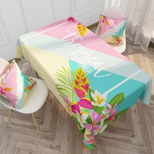 Tablecloth Rectangular Linen Table Cloth Coffee Table Cloth Colorful Table Cloth Home Decor Table Cloth Anti-Fouling Tablecloth