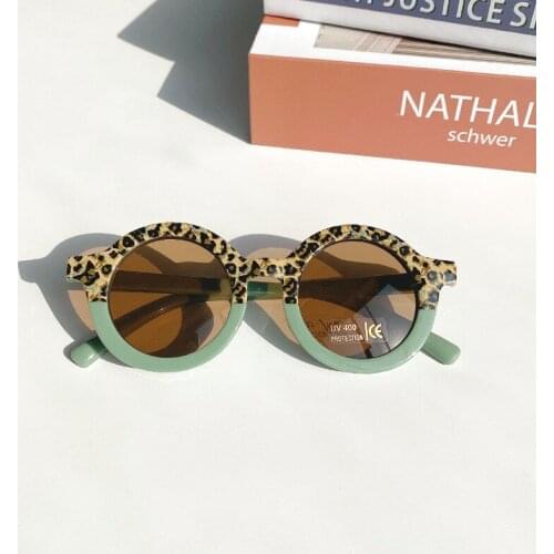 Boys Anti-uv Sun Glasses Round Kids Sunglasses Girls Children Goggle Baby Shades Colorful Uv400 Anti-blue Light Eyewear