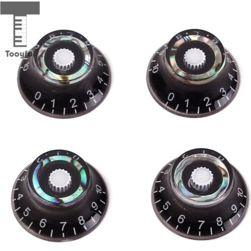 Tooyful Brand New Speed Control Knob Embossed Amber Serrated Guitar Knob Accessory for Novelty Style Electric Acoustic Guitars