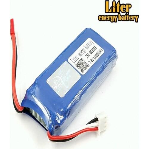 10pcs/lot 7.4V 1400mAh 25c Tarantula X6 H16 remote control model aircraft quadrocopter lithium battery 803063 genuine