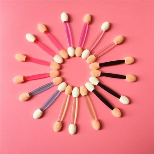 10Pcs Pro Sponge Stick Eye Shadow Applicator Cosmetic Makeup Tools Double-head Eyeshadow Brush For Women Makeup Tool
