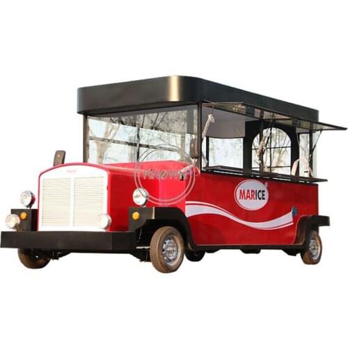Electric Food Trailer Cart Mobile Food Truck For Sale Support Size And Logo Customized
