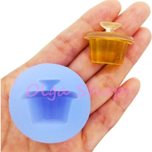 FYL747 Perfume Bottle (Flat Back) Silicone Mold Fondant Cake Decorating Sugarcraft Candy Chocolate Resin Art 28.9mm x 22.6mm