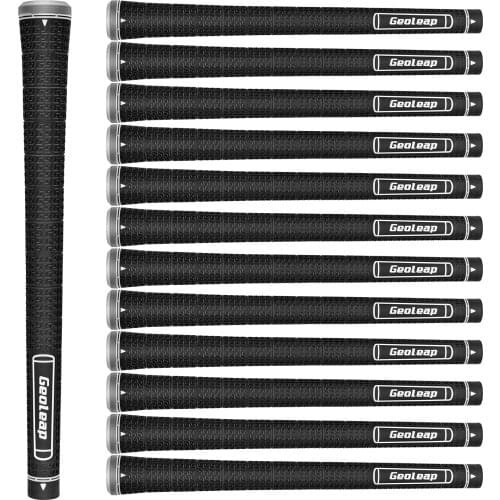 Geoleap GLORY-S Golf Grips Set of 10- Sticky Rubber Golf Club Grips,Double G Texture,Standard,7 Colors Optional,Free Shipping