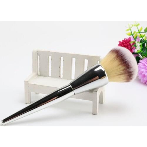 Cosmetic Shading Foundation Powder Blush brush Face Makeup Brush silver rose gold color handle Makeup Brush Tools H0051