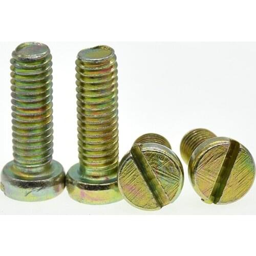 M2 M2.5 M3 M4 M5 M6 carbon steel DIN84 Slotted Cap Head Slot Column Round Cheese Head Screw Bolt GB65