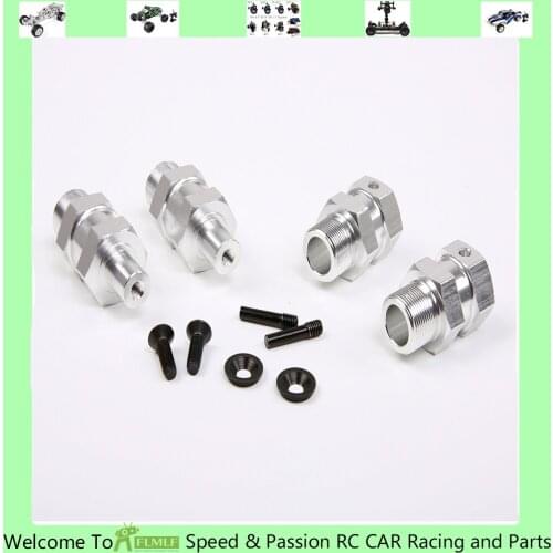 Metal Quick Release Front and Rear Wheel Extended Shafts Set Fit for 1/5 Scale Hpi Rofun Rovan Km Baja 5b Ss Rc Car Parts