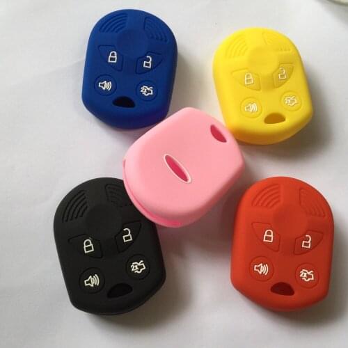 Lots of 20 Silicon Rubber Jacket Remote Protective Cover Holder For Ford F350 Focus Escape C-Max Transit 4 Button Smart Key