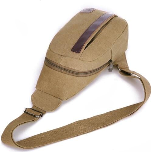 Fashion Chest Bags Casual Men Shoulder Messenger bag canvas Phone Travel Bag Men chest Small Travel messenger bag