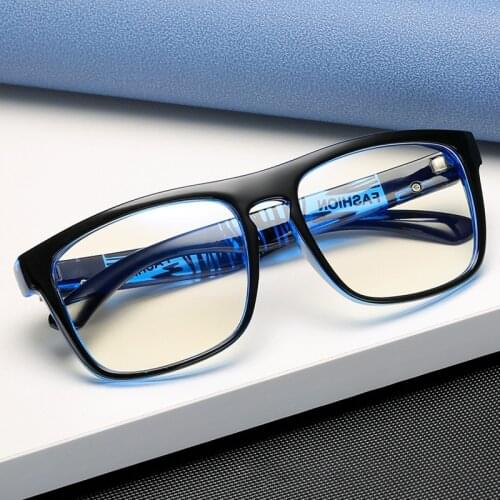 2021 Blue Light Blocking Glasses for Men Sports Computer Reading Eyeglasses Gaming Eyewear Transparent Lunettes Driving Gafas