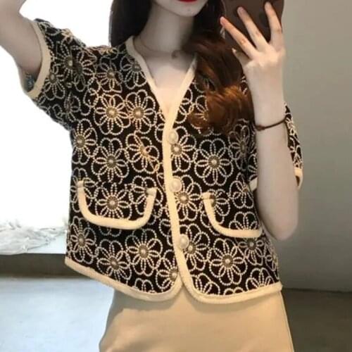 QWEEK Women's Shirts With Embroidery