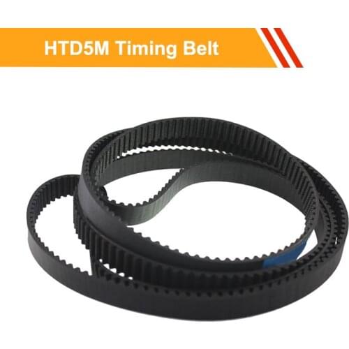 HTD5M Closed loop Rubber Timing Pulley Belt 2480/2500/2525/2600/3750/3770mm Toothed Belt 10/15/20/25/30mm Belt Width Timing Belt