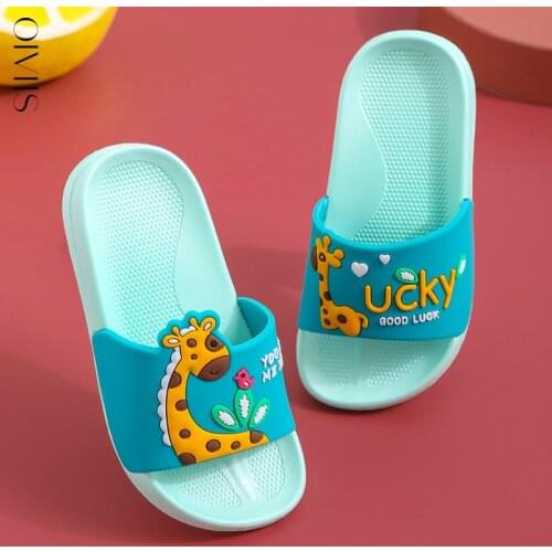 Kids Slippers for Boys Girls Cartoon pattern Shoes Summer Toddler Flip Flops Baby Indoor Slippers Beach Swimming Slippers for Ch