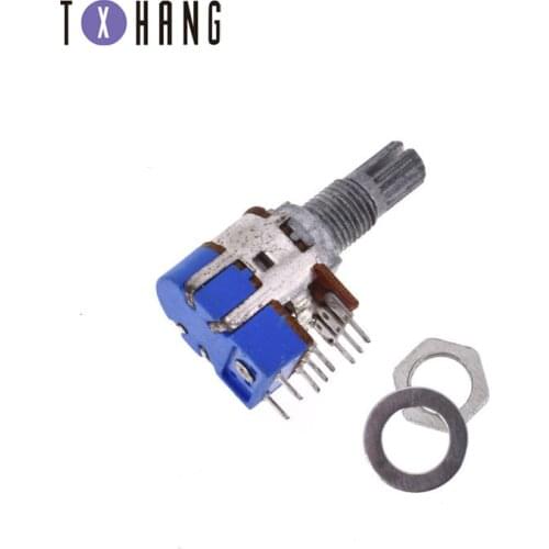 Stereo B503 50K Ohm 8 Pin Terminal Top Adjustment Dual Linear Taper Volume Control Potentiometer Switch R125G