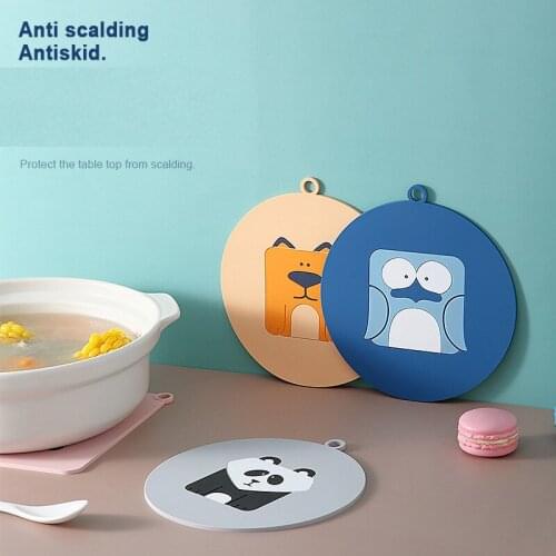 Anti-scald Heat-resistant Household Bowl Pad Waterproof Dining Table Table Mat Dish Nordic Pot Pad Plate Placemat Coaster