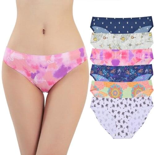 6Pcs/lot Woman Seamless Panties Set Underwear Comfort Underpants Low Waist Sexy Woman Briefs Soft Lingerie Panty Strentchable