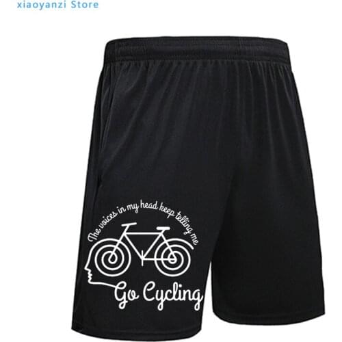 Voices In My Head Cyclinger RLTW Men Short Cycle Cyclinger Bicycle Birthday Basic Models Elastic Waist summer Beach Shorts