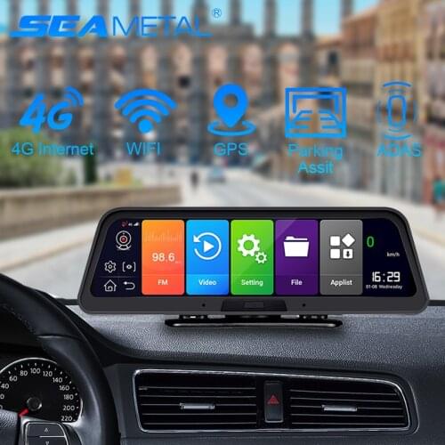 10-Inch Android 8.1 Dash Cam Touch Screen 4G DVR 3 in 1 Car Camera 1080P Dashcam Wifi GPS Navigation Registrator 2G RAM/32 ROM