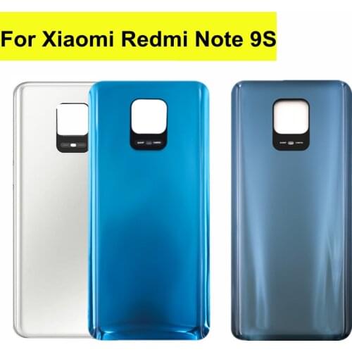 6.67 inch For Xiaomi Redmi Note 9S Back Battery Cover Rear Housing Glass Door Panel Case for Redmi Note 9S Battery Cover