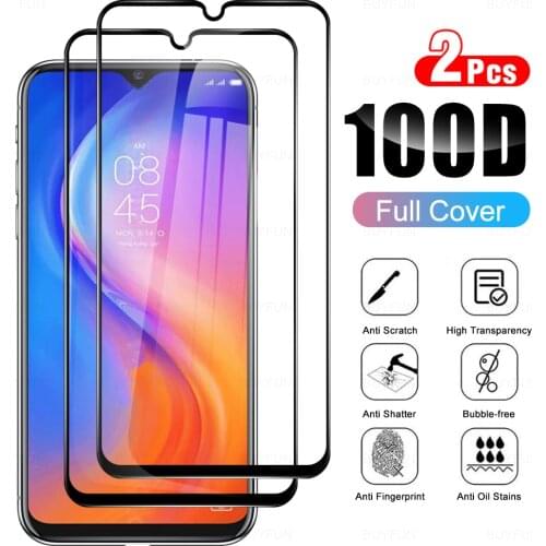 2Pcs HD Full Cover Tempered Glasses For Tecno Spark 6 Go Glas Protective Glass Phone Film For Tecno Spark6 6Go KE5j 6.52" 2020