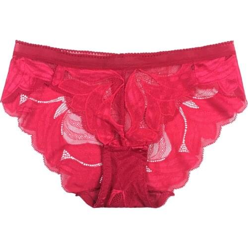 Spring and summer new ladies underwear elastic lace waist non-trace close body breathable comfortable hip cover 3241