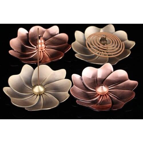 1PC Hot Incense Burner Antique Room Sandalwood Incense Burner Buddhist Temples Point Incense Coil Incense Agarwood Burner