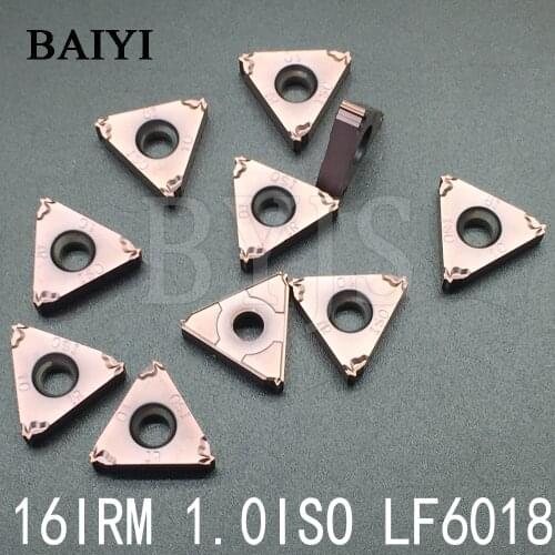 10pcs 16IRM 1.0ISO LF6018 DESKAR Carbide Inserts for Stainless Steel