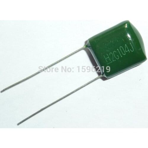 100pcs Mylar Film Capacitor 400V 2G104J 0.1uF 100nF 2G104 5% Polyester Film capacitor