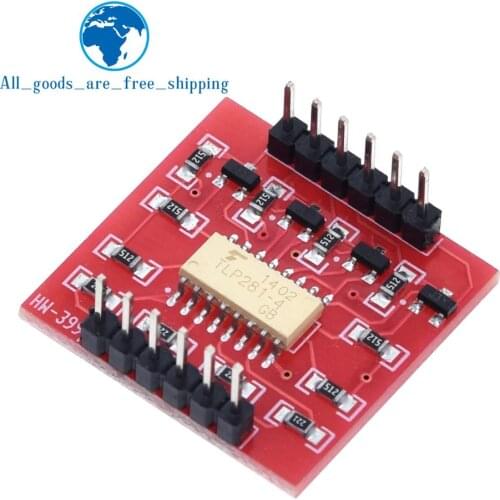 TZT TLP281 4 CH 4-Channel Opto-isolator IC Module For Arduino Expansion Board High And Low Level Optocoupler Isolation 4 Channel