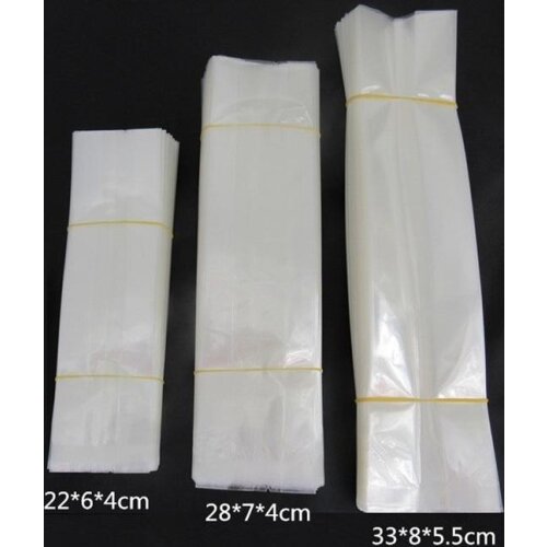 50pcs/lot-22*6*4cm,28*7*4cm,33*8*5.5cm Big Size PE clear plastic organ bags Vacuum packaging bag Scented tea storage bag