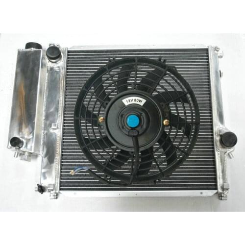 Aluminum Radiator FOR BMW E30 E36 Z3 3 Series 318i 318iS 318Ti 318iC M44 M42 1.8L 1.9L Manual 1987-2000 + FAN KIT 92 95 96 98 99