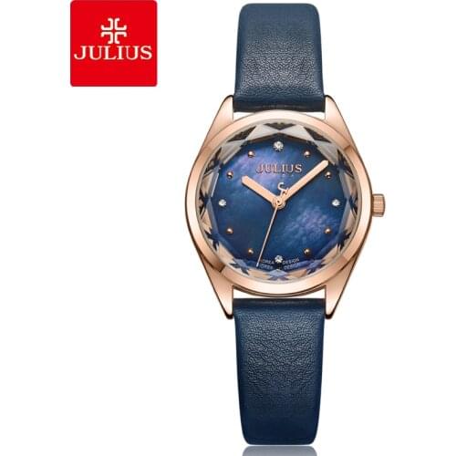 Julius Watch 2018 Summer New Women Blue Watches Geneva Ladies Creative Quartz Montre Electronic Luxury Wrist Whatch Reloj JA-973