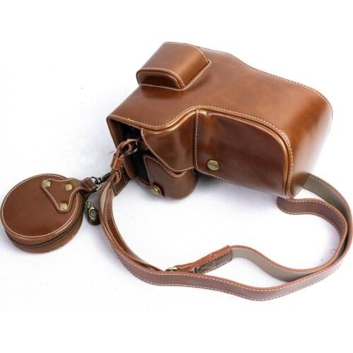 Black/Brown/Coffe Deluxe Edition PU Leather Camera Case Cover For Sony Alpha A9 ILCE-9 With Storage Bag Bottom Opening Case