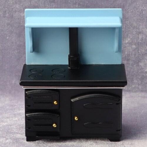 1/12 Scale Wood Doll House Furniture Stove Ornament Landscape Accessory