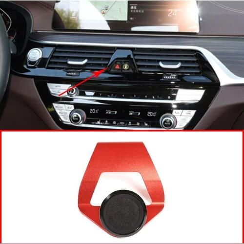 For BMW 5 series 2018-2020 Aluminum Alloy Red Mobile Phone Holder avigation Bracket Car Accessories