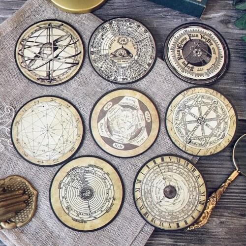 KLJUYP 8pcs Europe map Paper Stickers for Scrapbooking Happy Planner/Card Making/Journaling Project