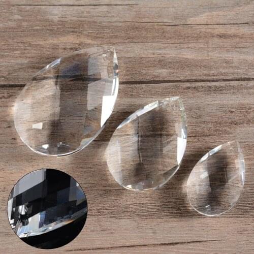 1pc New Clear Glass Crystals Lamp Prisms Parts Hanging Drops Pendants 63mm DIY Decor Accessories