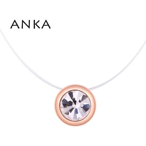 ANKA Fashion Round Crystal Charms Rope Necklace Pendants Beads For Sale By Perfect Made With Crystals from Austria #135657
