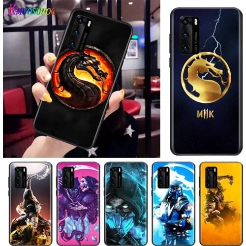 Mortal Kombat For Huawei P Smart S Z Mate 40 RS 30 20 10 Pro Plus Lite 2019 2020 2021 Black Soft Phone Case