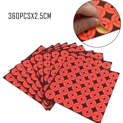 360 pcs Self Adhesive Shooting Targets Stickers Outdoor Hunting Target for Long&Short Range Shooting Paintball Accessories