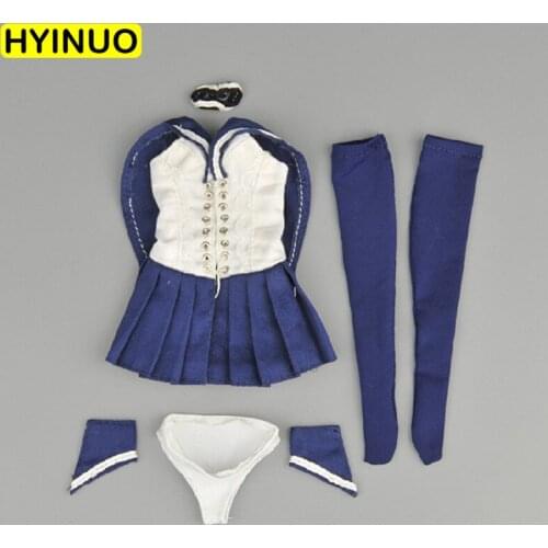 1/6 Scale ZY5015 Women Sexy Cosplay Sailor Suit Female Student Short Skirt Clothes Clothing Set For 12" Action Figure FemaleBody