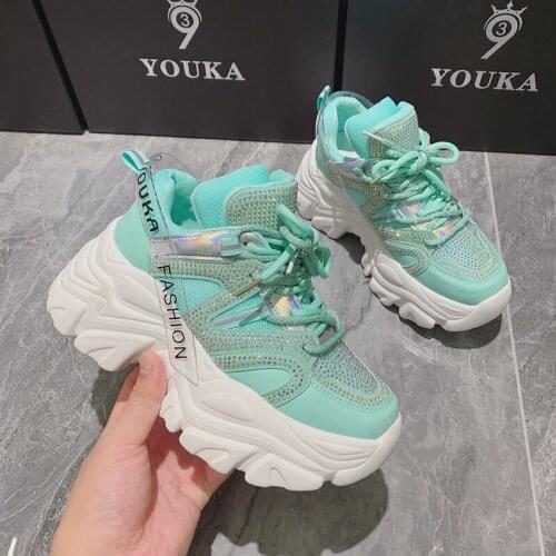 2021 Luxury Rhinestone Sneakers Womens Shoes Increased By 7 Cm Womens Sneakers Designer Womens Basketball Womens Sneakers