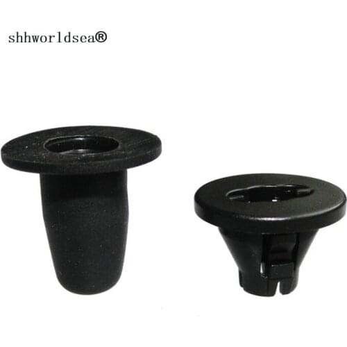 Shhworldsea 100pcs plastic Fastener and clip black with black Soft rubber sleeve for toyota alphard 4133J10-0033