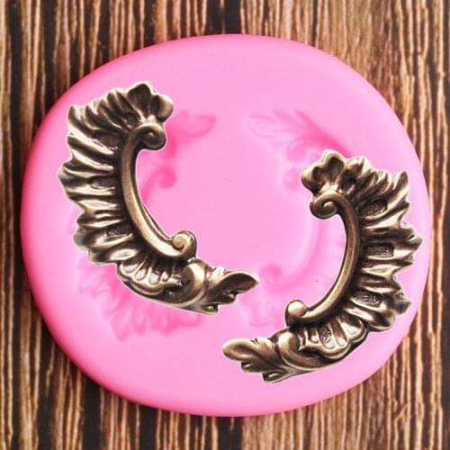 DIY Sugarcraft Border Silicone Molds Scroll Relief Cupcake Topper Fondant Cake Decorating Tools Candy Chocolate Gumpaste Moulds